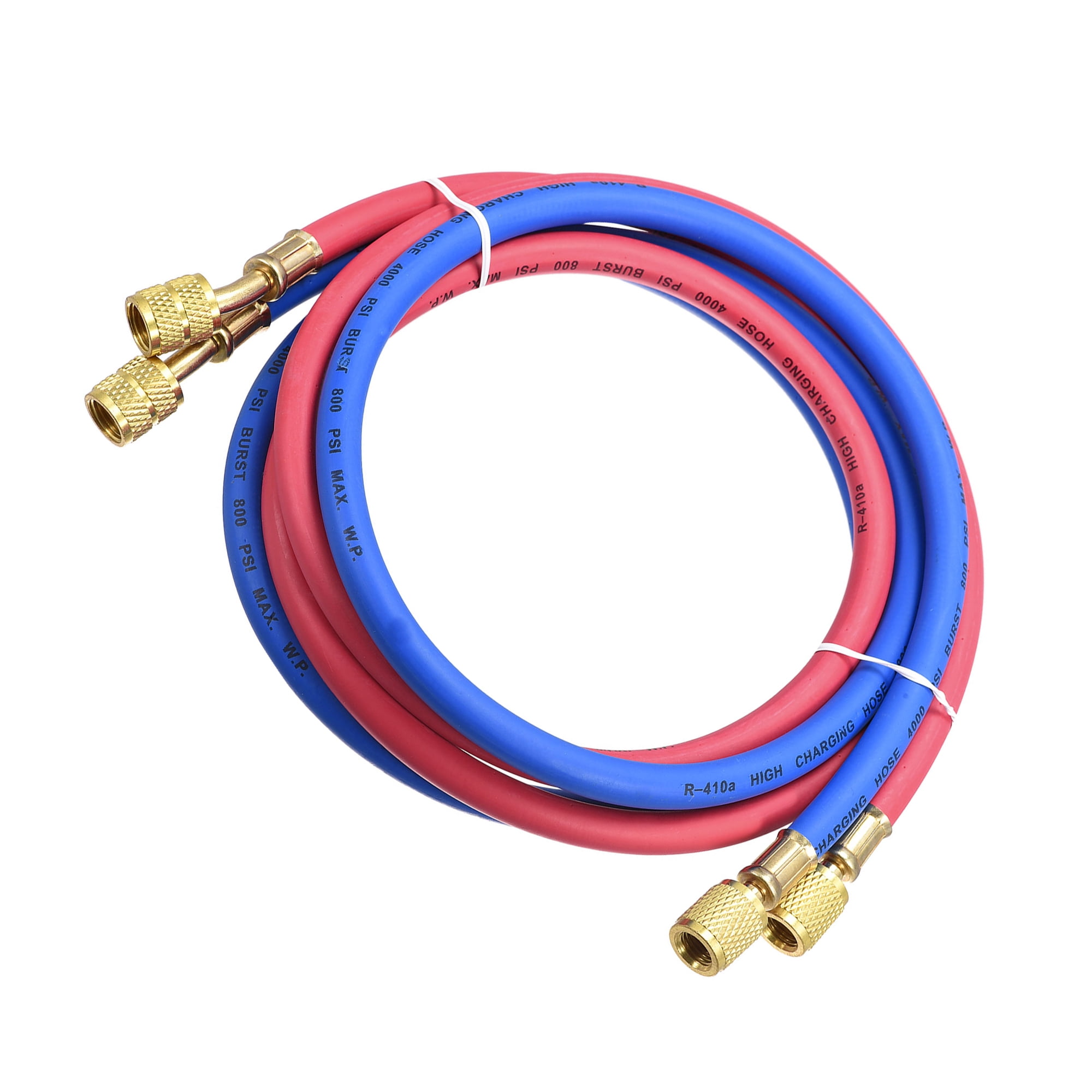 for Home Air Conditioner Refrigeration Maintenance 1/4 SAE to 5/16 SAE Thread 4.92Ft Length 800PSI Tube uxcell Charging Hose Tube Blue 