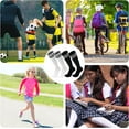 thumbnail image 4 of 2 Pair Kids Football Socks for 5-12 Years Old Breathable Sports Training Soccer Socks Girls and Boys, 4 of 6