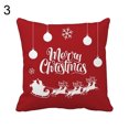 thumbnail image 6 of Dream Lifestyle Merry Christmas Santa Elk Snowman Print Pillow Cover Case Cushion Home Decor, 6 of 8