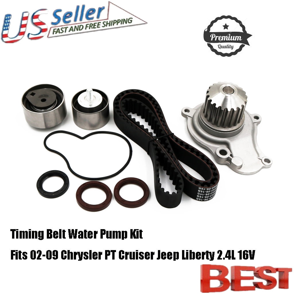 Timing Belt Water Pump Kit Fits 0209 Chrysler PT Cruiser Jeep Liberty