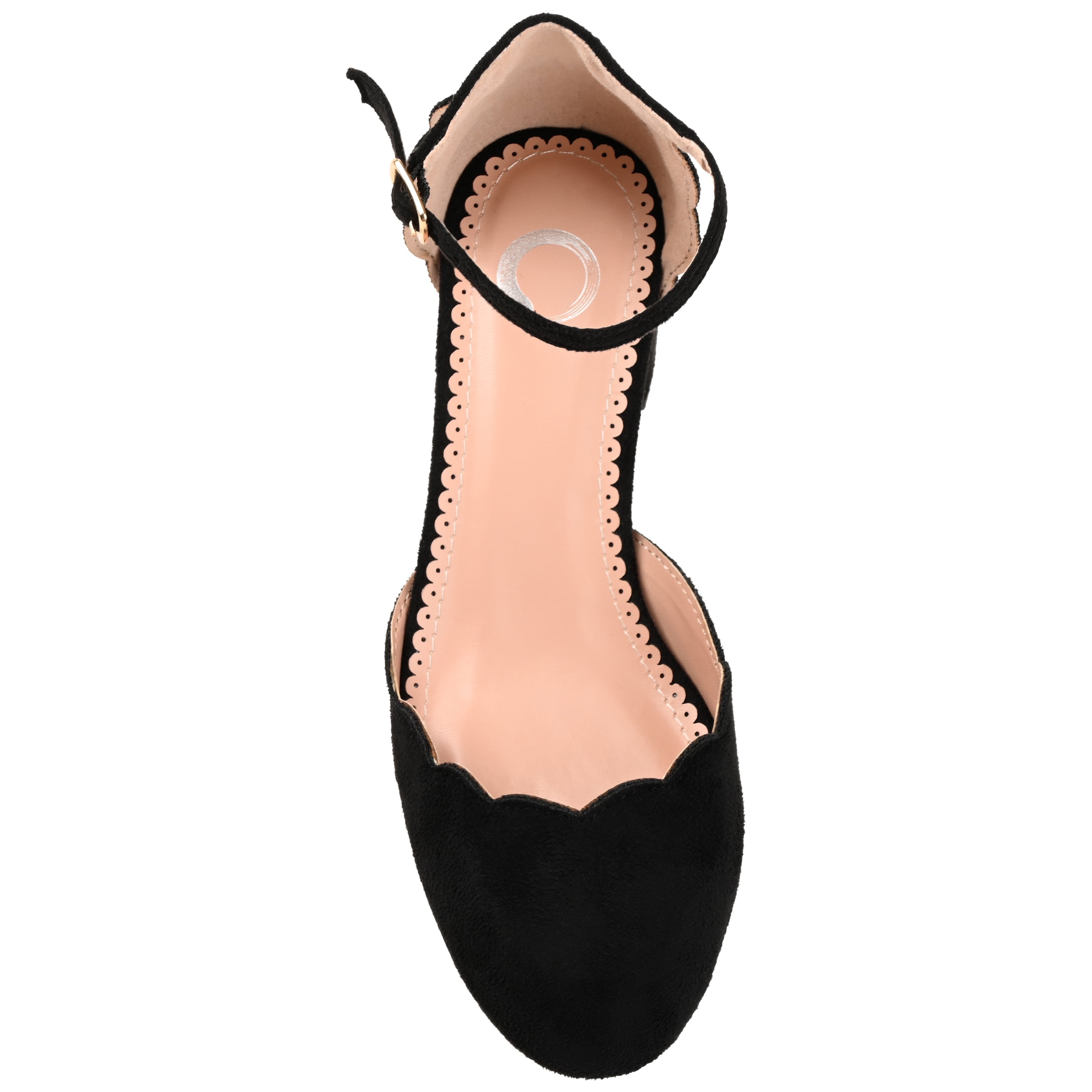 Journee Womens Edna Round Toe Low Block Heel Pumps, Widths Available