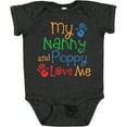 thumbnail image 3 of Inktastic Nanny and Poppy Love Me Grandkid Boys or Girls Baby Bodysuit, 3 of 5
