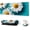 Cute Daisy, variant on Large Gaming Mouse Pad Extended Desk Pad XL Keyboard Mat Long Mousepad Decor Writing Pad 31.5x11.8inch Non Slip Rubber Base with Stitched Edges for Work, Game -Purple Marble