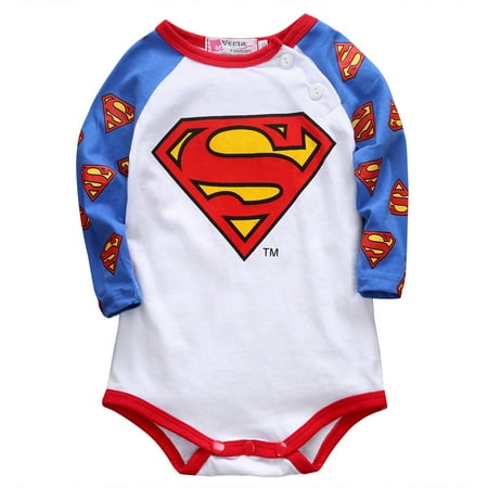 

Yuemengxuan Boy s Cartoon Printed Romper Long Sleeve Button Shoulder Bodysuit for Spring and Fall