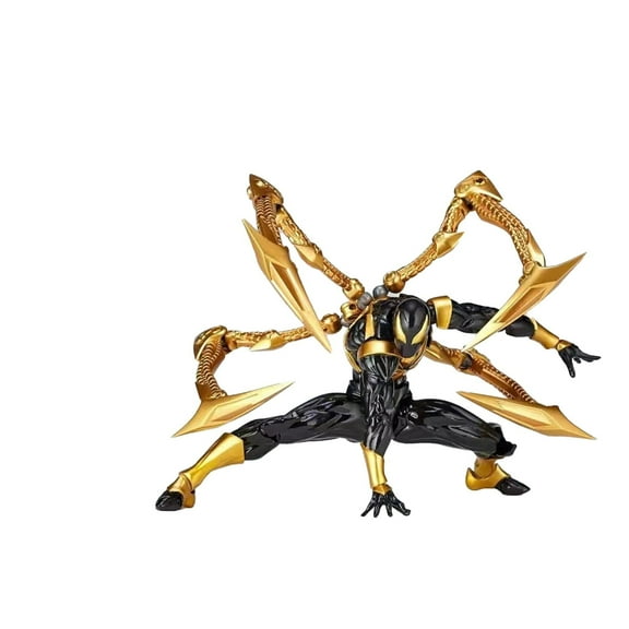 ZapZest Black Spider Hero Man Action Figures, 8.6" Legend Series Superhero Interactive Toys with Accessories, TV & Movie Articulated Collectibles, Ideal Birthday Gifts for Superhero Fans