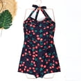thumbnail image 4 of Traje de Baño Sexy para Mujeres Sujetador Impreso Camisola Conservadora, Traje de Baño Corto para la Playa, Vacaciones Y Ocio de Verano, 4 of 4