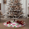 thumbnail image 6 of Balery Rose Flowers Printed Christmas Tree Skirt , Merry Christmas Party Christmas Tree Decoration,Adjustable Tree Skirt-36", 6 of 8