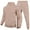 Camel, variant on Innerwin Tracksuit Set Solid Color Men Sweatsuit Sports Hooded Athletic 2 Piece Jogging Suits Red S