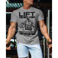 thumbnail image 3 of Gymish Recover Fully Workout T-Shirt for Men – Funny Gym Shirt, Men's Gym T-Shirt, Lifting Shirt, Deadlift Tee, Workout Shirt, Gym Wear, Athletic Shirt for Men, 3 of 5