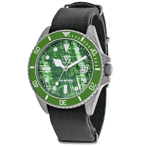 Christian Van Sant Men's Montego Vintage Green Dial Watch - CV5202B