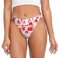 thumbnail image 1 of Fotbe Gnome Merry Christmas Tanga Sin Costuras para Mujer con Estampado – Panties Invisibles, Transpirables y Cómodos para Uso Diario-X-Large, 1 of 6