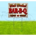 thumbnail image 1 of Fresh Cooked Bbq Takeout Catering (18" x 24") Yard Sign, Includes Metal Step Stake, 1 of 6