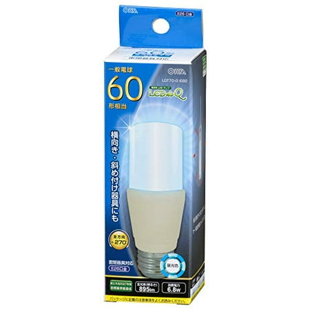 

OHM LED Bulb T Shape E26 60 Shape Equivalent Daylight LDT7D-G IG92
