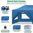 thumbnail image 6 of COBIZI Canopy Tent 10X20 Pop up Hollow Tent with 6 Removable Side Walls,Outdoor Event Party Canopy,Instant Portable,Suitable for Parties,Weddings,Camping and Beaches,with Wheeled Bag,Blue, 6 of 8