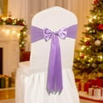 thumbnail image 5 of Costeam Festive Stretch Bow Chair Decorative Ties, Christmas Valentine's Day Party Accessory, Floating Tape Decor, Chair Cover Not Included, 5 of 8