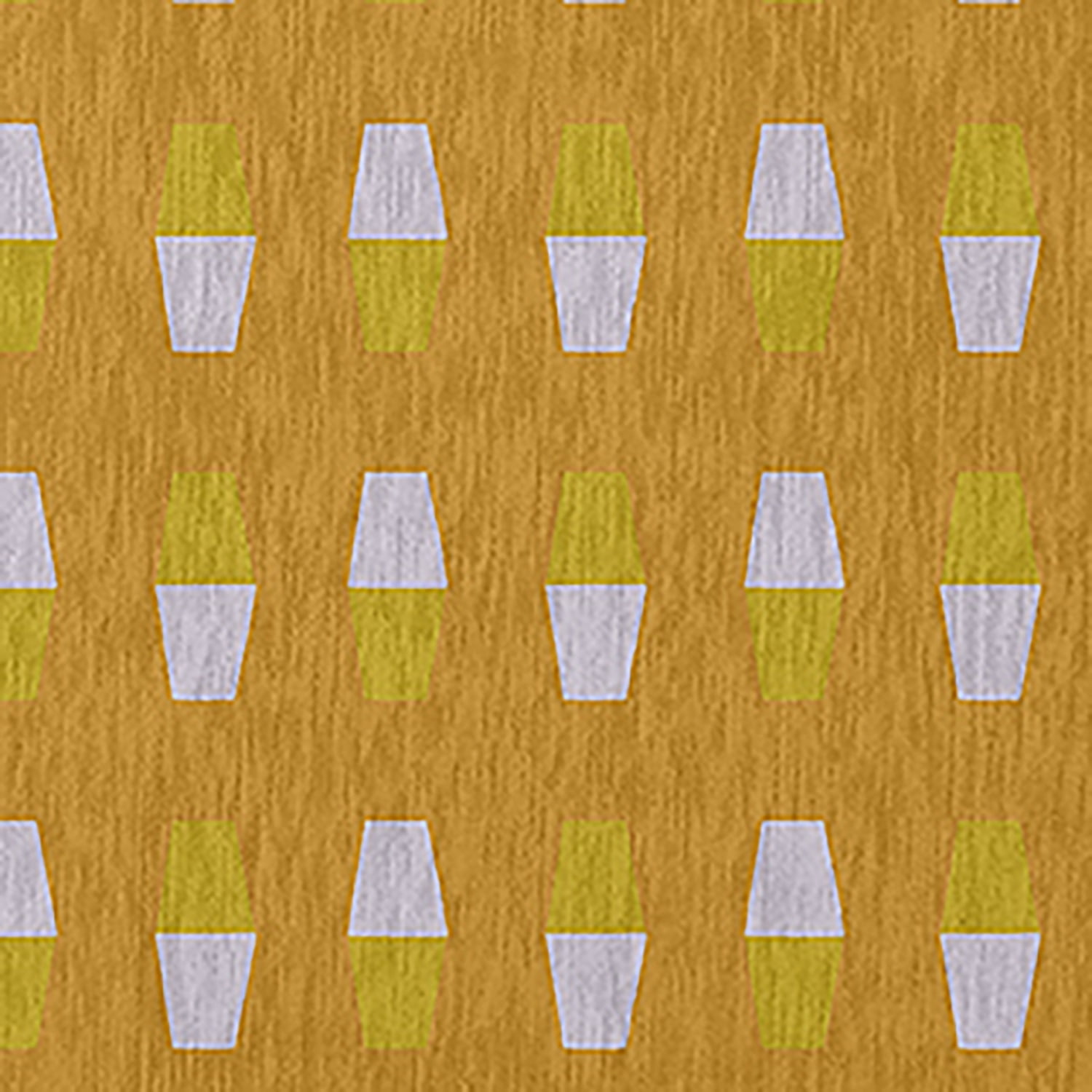 Simply Daisy 18" x 30" Sunny Mustard Bowling Pins Rug