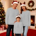 thumbnail image 2 of KHONTS Matching Family Christmas Sweatshirts Xmas Ugly Funny Jumper Long Sleeve Holiday Pullover Tops Kids Grey, 2 of 6