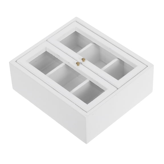 PAMINGONO Dollhouse Hanging Cabinet Miniature Dollhouse Rack Display Shelf For Living Room Scene 1Pcs