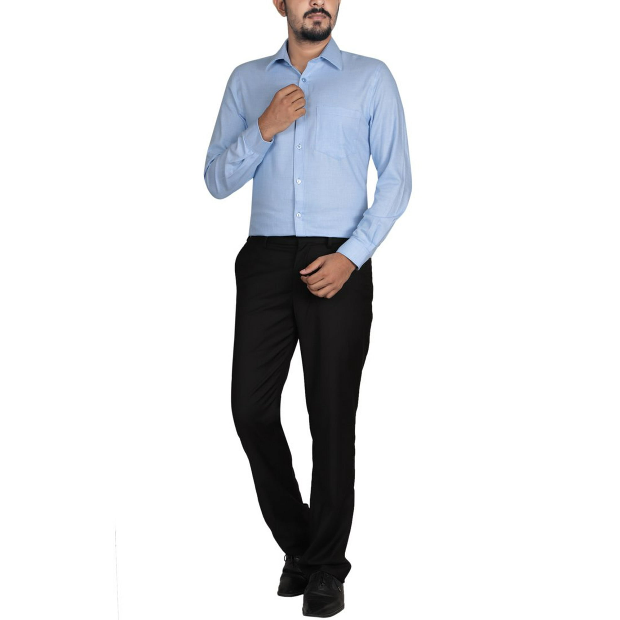 Light blue dress shirt walmart deals