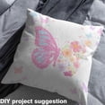 thumbnail image 2 of Homewish Girls Glitter Butterfly Fabric by the Yard 1 Yard, Pink Romantic Animal Room Decor Fabric by the Yard, Kawaii Princess Style Sewing Fabric, Microfiber Bedroom Decor, 2 of 6