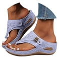 thumbnail image 1 of Dakaela Orthopedic Sandals for Women 2025 Arch Support Summer Slip on Slippers Dressy Flip Flops, 1 of 5