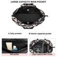 thumbnail image 3 of Black Halloween Spooky Elements Travel Tote Bags for Women Carry On,Large Weekender Bags for Women Travel,Multi Functional Duffle Bag for Work,Shopping,Sports, 3 of 5