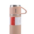 thumbnail image 3 of Juego de Tazas Acero Inoxidable 304 Cgtredaw Rosa Regalo Negocios Portátiles Con Tres Tapas para Hombres Y Mujeres, 3 of 9
