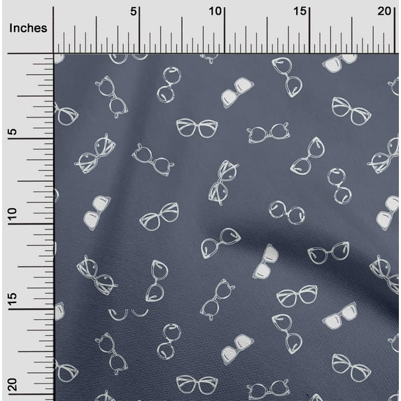oneOone Cotton Cambric Coin Gray Fabric Goggles Fashion Diy Clothing Quilting Fabric Print Fabric By Yard 42 Inch Wide
