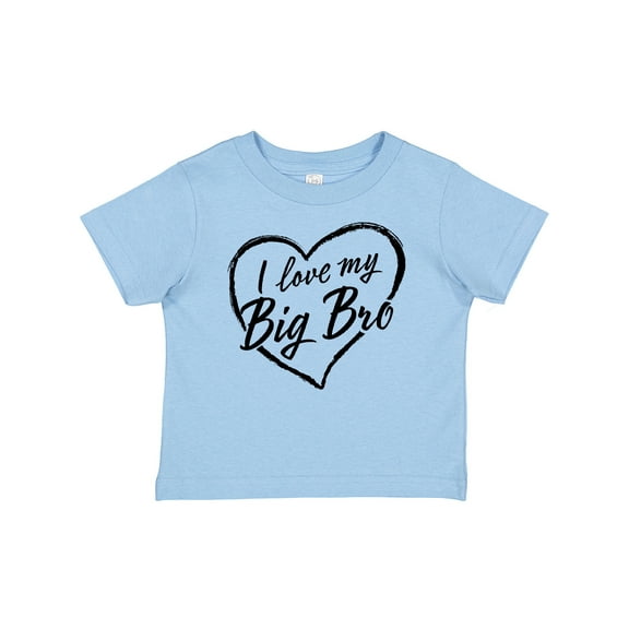 Inktastic I Love My Big Bro in Black Chalk Heart Boys or Girls Baby T-Shirt