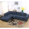 thumbnail image 5 of SHANNA 1/2/3/4 Seater Sofa Slipcover Couch Cover Sectional Stretch L Shape Sofa Cover Furniture Protector(Blue Floral）, 5 of 7