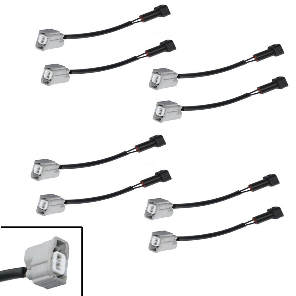 8 X New Fuel Injector Clip Adapter Harnesses For Honda CRV Civic Acura