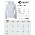 thumbnail image 2 of MoFiz US Womens Fleece Lined Thermal Hooded Down Jacket Full Zip Lightweight Hybrid Softshell Winter Coat, 2 of 8