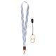 thumbnail image 1 of Correa elástica Uxcell para llaves, correa de cuello para llavero para mujeres y hombres, correa larga para tarjeta de identificación, billetera, teléfono, Rosa Azul Púrpura, 1 of 6
