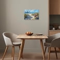 thumbnail image 4 of ZHONGYUTONG Beach Canvas Wall Art for Bathroom Seaside Bicycle Pictures Seascape Scene Painting Ocean Artwork for Coastal Themed Decor Framed (12.00" x 18.00"), 4 of 5