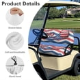 thumbnail image 7 of Aplkyhs Golf American Flag Golf Cart Seat Covers 2-Person Seats Club Car Bench Chair Cover Easy to Install Club Car Seat Covers Breathable Golf Cart Seat Towel Blanket, 7 of 7