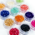 thumbnail image 4 of UDIYO 12 Colors Nail Art 3D Rhombus Glitter Shape Sequins Powder Nails Tip Decoration, 4 of 6