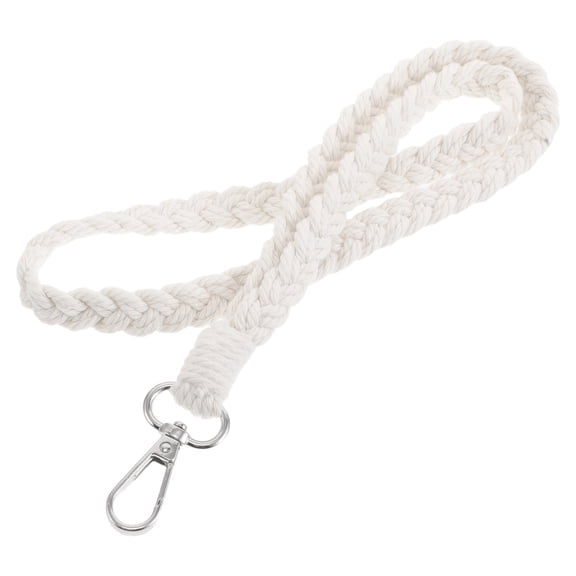 STRANDCHIC Boho Macrame Keychain Cotton Beige 1Pack