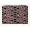 thumbnail image 1 of Sugar Skull Bath Mat, Dia de Los Muertos Calavera Katrina Portraits in Oval Shaped Frames, Plush Bathroom Decor Mat with Non Slip Backing, 29.5" X 17.5", Grey and Multicolor, by Ambesonne, 1 of 2