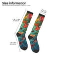 thumbnail image 2 of Honeii Butterfly Flower Cascade Print Long Socks,Novelty Design Socks Gift for Men and Women,Crew Socks,Calf Socks, 2 of 6