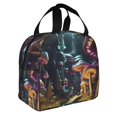 thumbnail image 2 of Easygdp Purple Glowing Mushroom Bolsa Térmica Premium - Tela Oxford Impermeable, Gran Capacidad, Bolsillo Frontal, Unisex para Trabajo, Escuela, Actividades al Aire Libre y Picnics, 2 of 8