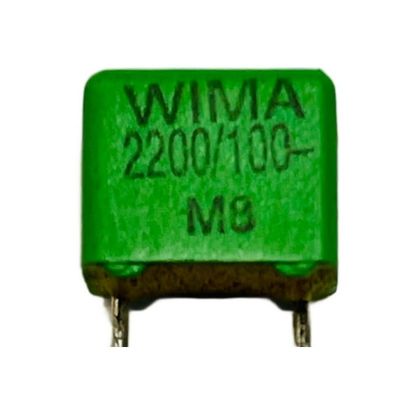 Pack of 10 FKP2D012201D00HSSD Film Capacitors 100V 2200pF 2.5%, Cut Tape