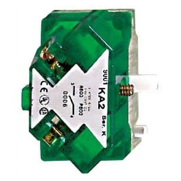 Schneider Electric Contact Block, Green, 1NO, 30 mm 9001KA2