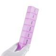 thumbnail image 5 of Unique Bargains 1 Pc 7 Grids Single Row Pill Case Waterproof for Travel Clear Purple, 5 of 6