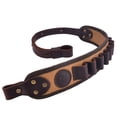 thumbnail image 2 of Leather Shotgun Sling, Canvas Shotshell Shoulder Straps for Hunting and Shooting for 12GA, 2 of 10