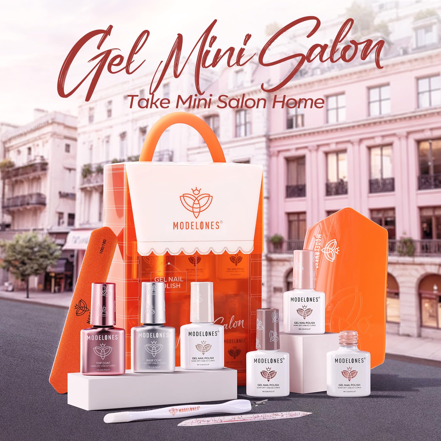 Modelones Gel Mini Salon Nail Kit with UV LED Lamp photo 8