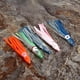 thumbnail image 2 of Señuelo 4.5in Hoochie Calamar Falda Pulpo Agua salada Pesca Color de la mezcla 8 20 piezas JShteea El nuevo, 2 of 6