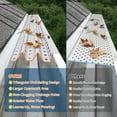 thumbnail image 5 of Trilenars 5" x 200 Feet Gutter Guard,Leaf Guards for Gutters,0.275'' Hole Diameter & 0.02'' Thick Fits Any Roof or Gutter Type,Total Length,67 PCS, 5 of 8