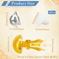 thumbnail image 2 of 1 box 40pcs 2 colors Brass Clip-on Earring Findings with Loops & 40pcs Plastic Clip on Earring Pads Platinum & Golden 20x13mm Hole: 3mm 20pcs/color, 2 of 9