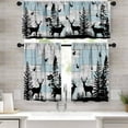 thumbnail image 2 of Rustic Deer Valance Curtains for Kitchen,Farmhouse Hunting Elk Country Camouflage Forest Woodland Wildlife Bear Elk Cabin Lodge Window Treatments for Bedroom Living Room 1 Piece,54x18 Inch, 2 of 4