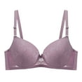 thumbnail image 4 of Weiqiqre Bras for Women Back Fat Smoothing Bra Lace Underwire Full Coverage Padded Bras with Support, 4 of 4